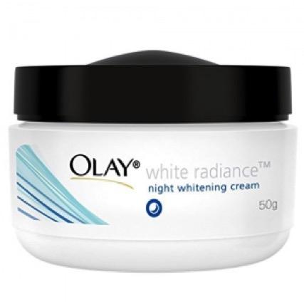 OLAY White Radiance Night Whitening Cream โอเลย์ ไวท์เรเดียนซ์ ไนท์ ไวท์เทนนิ่ง ครีมบำรุงผิวกระจ่างใส 50ml.