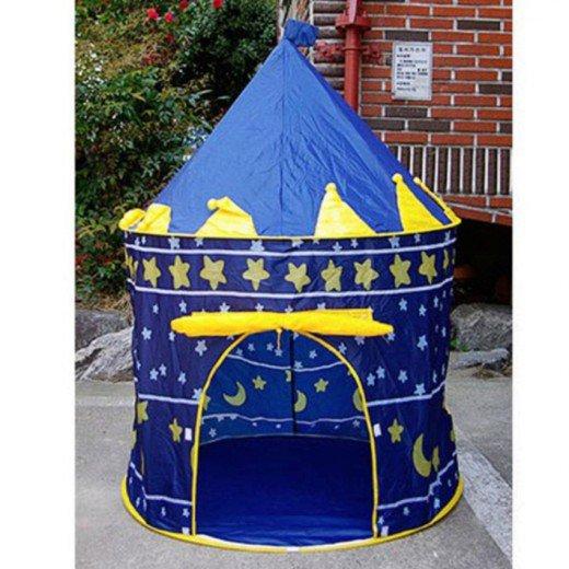 GROWS -เต้นท์ปราสาทเจ้าชาย Prince Castle Play Tent เต้นท์เจ้าชาย เต้นท์เด็ก บ้านของเล่น บ้านบอล จินตนาการสร้างได้ (สีฟ้า)
