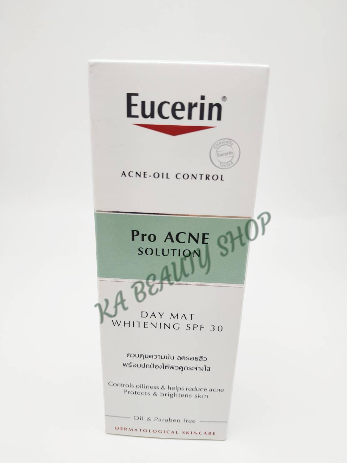 eucerin day matte whitening spf 30 ราคา oil