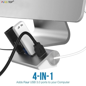 ภาพหน้าปกสินค้าNEW USB HUB 4 port 3.0 Aluminum สายยาว 30 cm ที่เกี่ยวข้อง