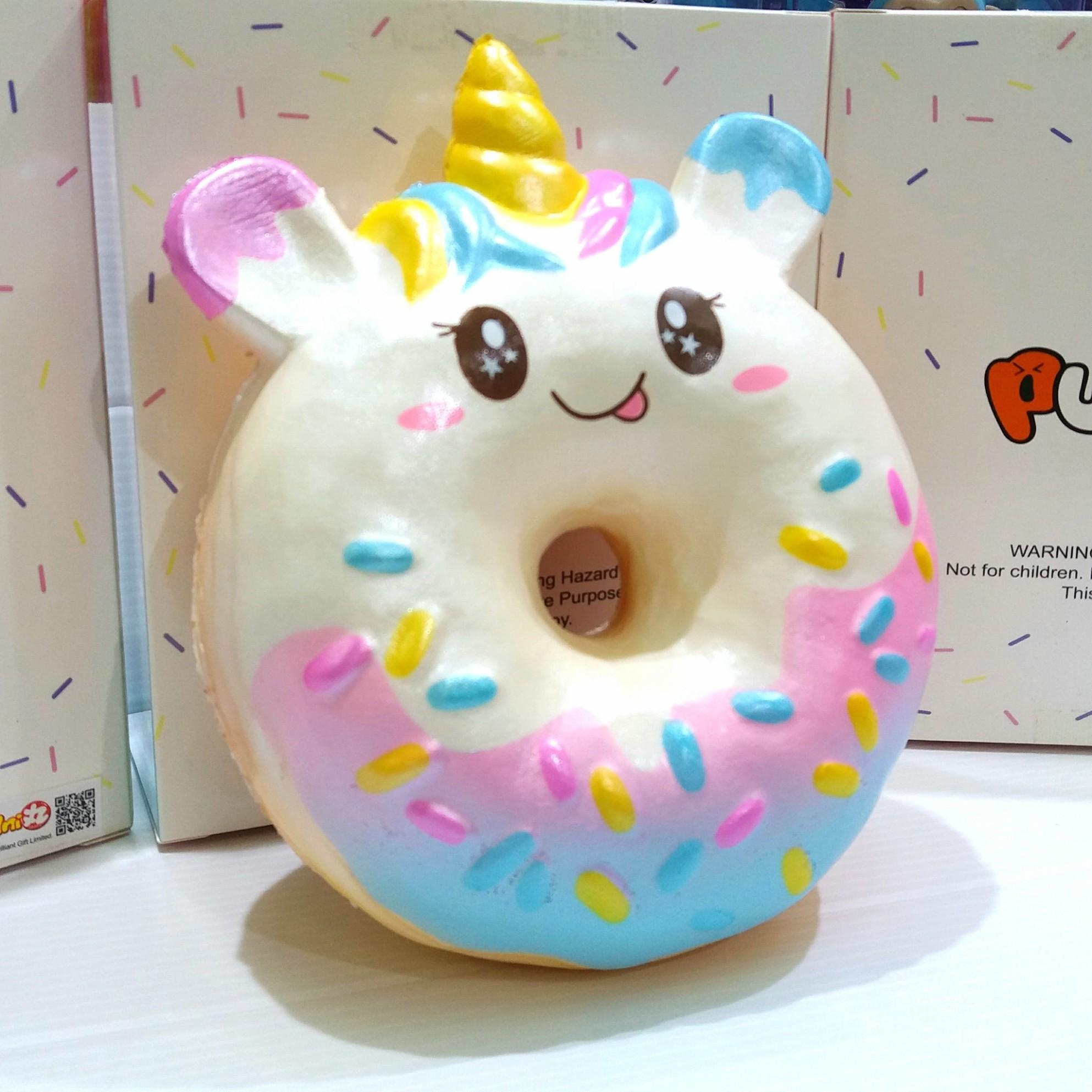 สกุชชี่ โดนัท ยูนิคอร์น พูนิมารุ  12 cm Squishy Punimaru  Jumbo Unicorn  Donut