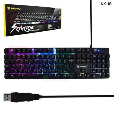 ดูภาพ Nubwo คีย์บอร์ดเกมมิ่งSavage Gaming keyboard NK-18 เพิ่มเติม Nubwo คีย์บอร์ดเกมมิ่งSavage Gaming keyboard NK-18