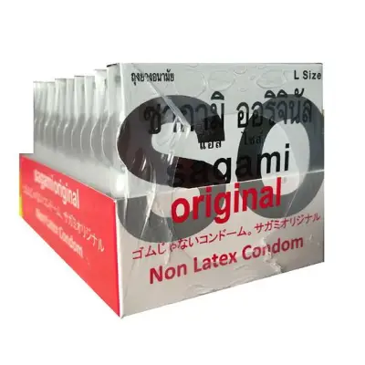 Sagami Original size L 0.02m Japanese Condom - 12 pcs