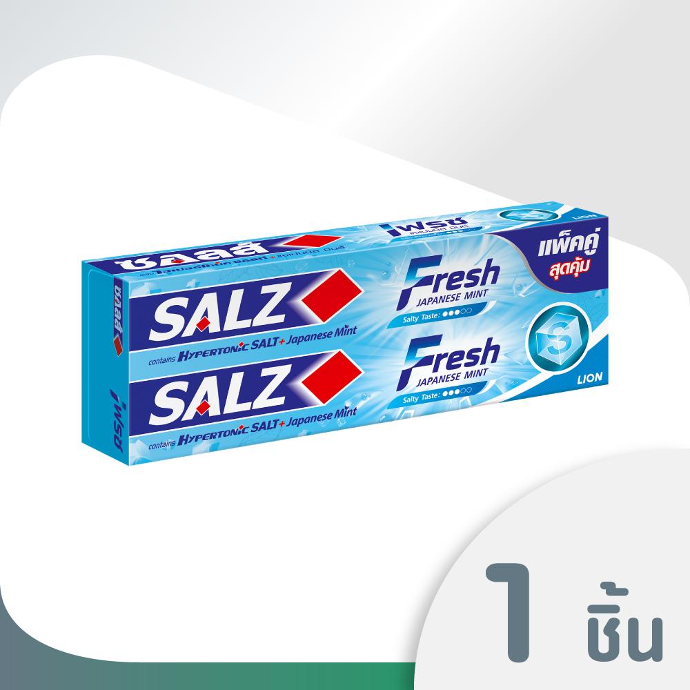 SALZ ยาสีฟัน ซอลส์ เฟรช แจเปนนิส มินต์ 160 กรัม แพคคู่ 2 หลอด
