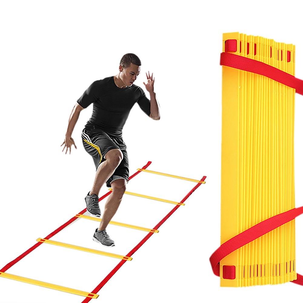 Begins บันไดฟิตเนส ฝึกความคล่องตัว 6m Speed Agility Ladder (red/yellow) By Begins