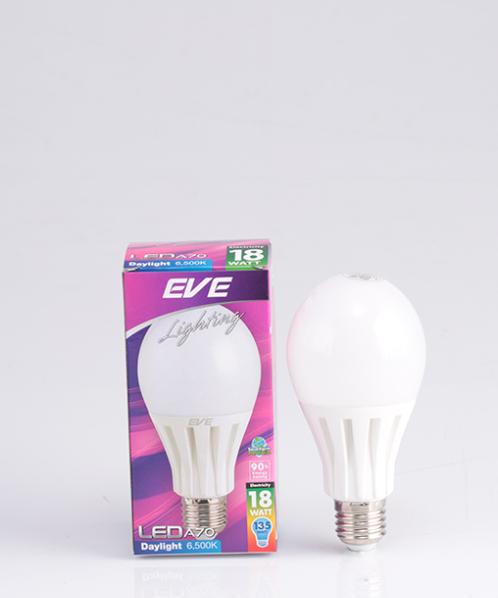 EVE หลอดแอลอีดี A70 18W. เดย์ไลท์ E27 A70 18W. Daylight E27 Daylight