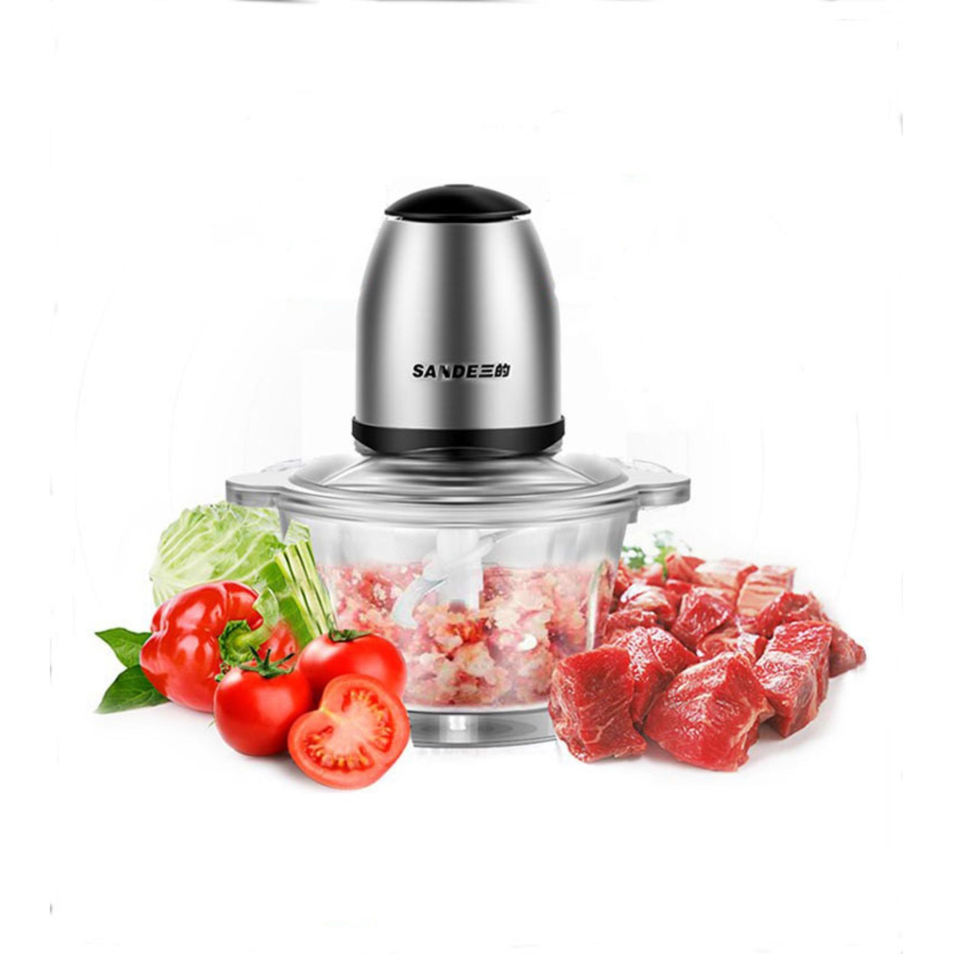 เครื่องปั่น บดสับ ผสมอาหาร1.2 L หัวต่อสแตนเลส (Stainless Steel Meat Grinder)เคื่องผสมอาหาร เครื่องบดอาหาร เครื่องปั่นอาหาร เครื่องบดสับ เครื่องบดเนื้อ บดสับ เครื่องบดพริกเครื่องปั่นน้ําผลไม้ เครื่องตีผสม เครื่องปั่นผสม เครื่องบดหมู