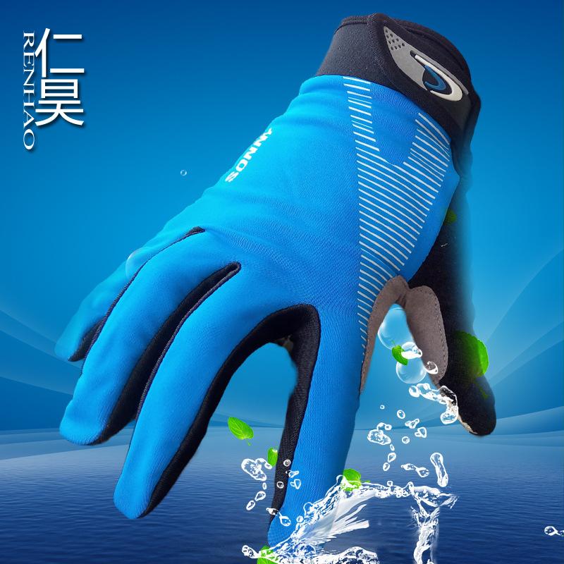 ผู้ชายสัมผัสหมายถึงฤดูใบไม้ผลิถุงมือกันลื่นถุงมือขี่ม้ากลางแจ้งเกาหลีรุ่น จักรยานเสือภูเขา จักรยานถุงมือ ( XL )