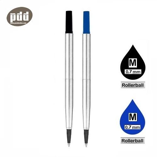 2 ชิ้น PDD ไส้ปากกา โรลเลอร์บอล Parker Style น้ำเงิน ดำ – 2 pcs Roller ball Pen Refill Medium Point for Parker Style Blue, Black Ink