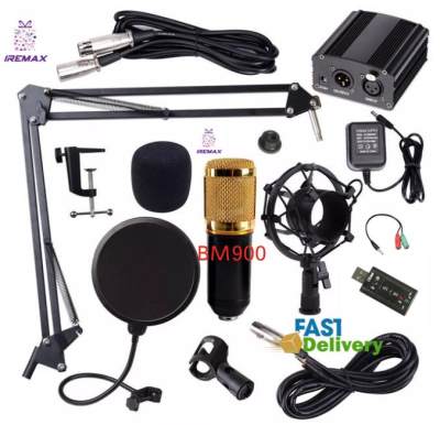 iremax ไมค์ BM900 Upgrade มาจาก bm800 Condensor Microphone ไมค์โครโฟนอัดเสียง ไมค์อัดเสียง คุณภาพ หมดปัญหา เสียงรบกวนที่เคยมีจาก bm800 ครบชุด สำหรับ pc notebook smart phone iremax ไมค์ BM900 Upgrade มาจาก bm800 Condensor Microphone ไมค์โครโฟนอัดเสียง ไมค์อัดเสียง คุณภาพ หมดปัญหา เสียงรบกวนที่เคยมีจาก bm800 ครบชุด สำหรับ pc notebook smart phone