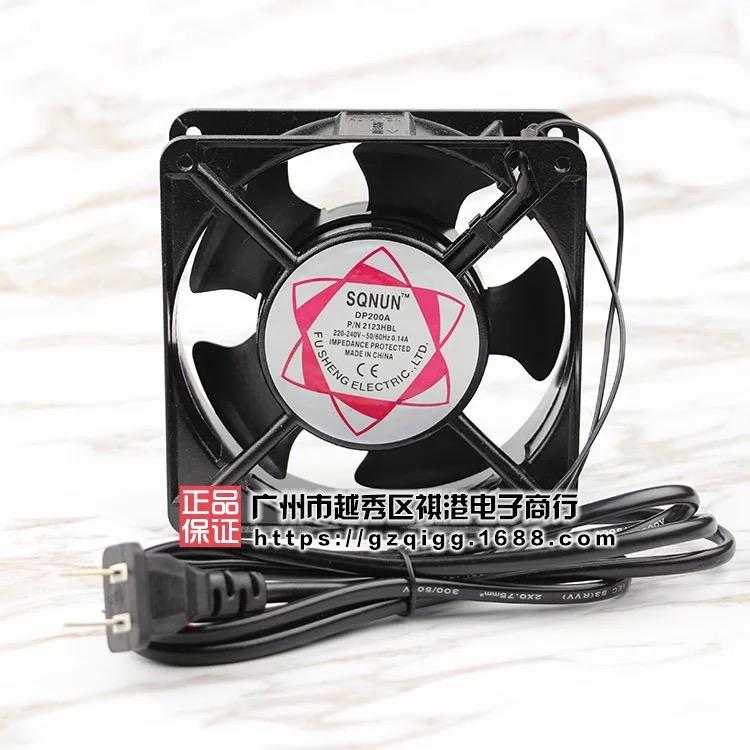 พัดลม 4.5 นิ้ว 220V Cooling Fan ตัวถังเหล็ก ระบายความร้อน- Black