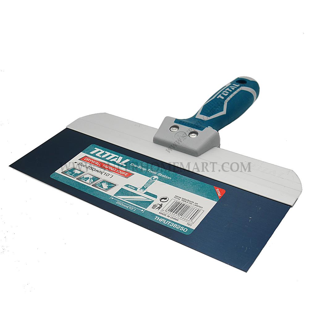 ดูภาพ Total เกียงขูดสี / เกียงโป้วสี ขนาด 10 นิ้ว รุ่น THPUT38250 ( Drywall Taping Knife ) - เกรียงขูดสี / เกรียงโป้วสี เพิ่มเติม Total เกียงขูดสี / เกียงโป้วสี ขนาด 10 นิ้ว รุ่น THPUT38250 ( Drywall Taping Knife ) - เกรียงขูดสี / เกรียงโป้วสี