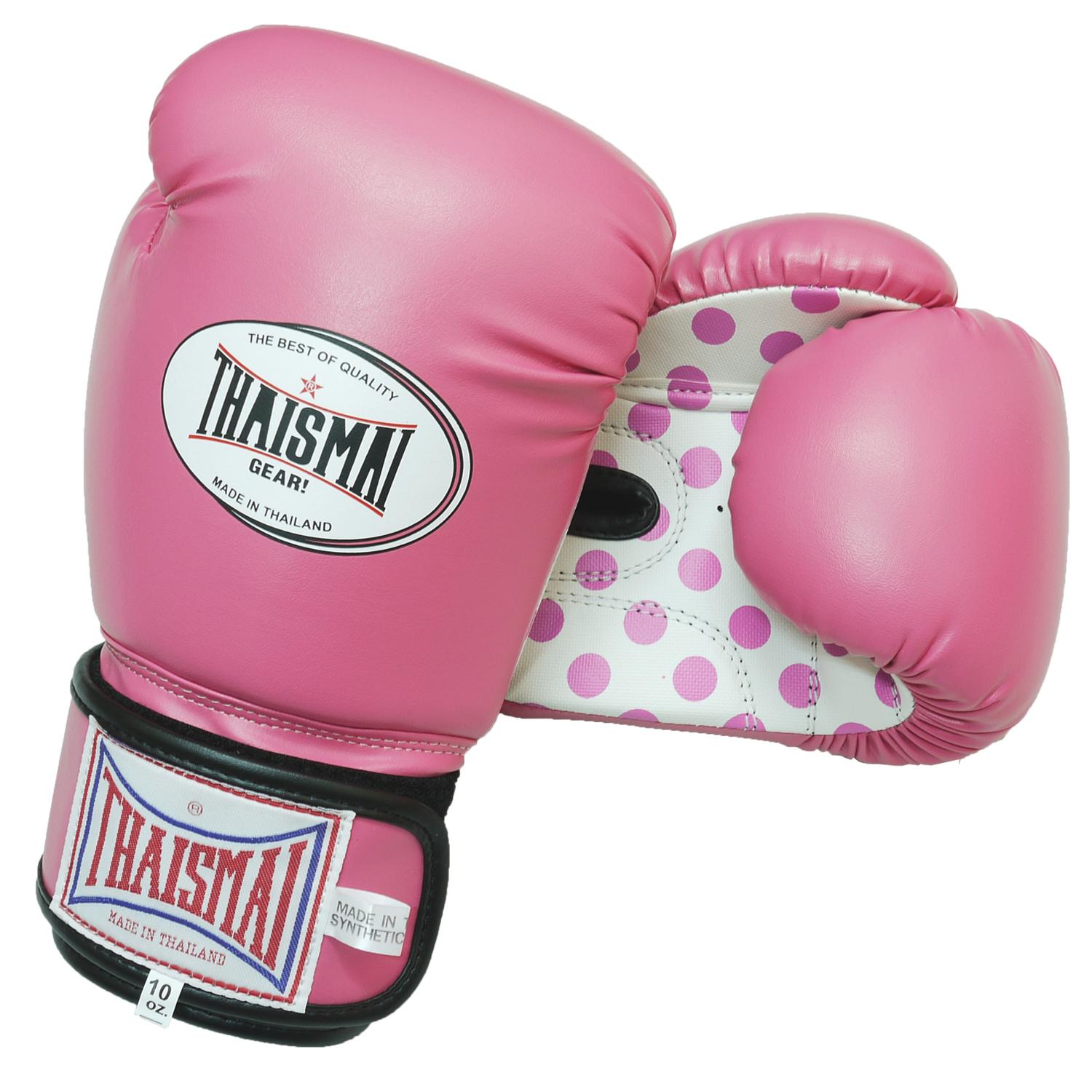 THAISMAI Boxing Gloves Women นวมชกมวย BG-124  PU Special  บานเย็นลายจุด