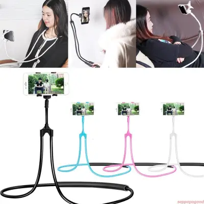 Lazy Hanging Neck Mobile Phone iPad Mount Necklace Support Bracket Holder Stand