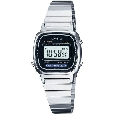 Casio Digital นาฬิกาข้อมือผู้หญิง สีเงิน สายสแตนเลส รุ่น LA670WA Casio Digital นาฬิกาข้อมือผู้หญิง สีเงิน สายสแตนเลส รุ่น LA670WA