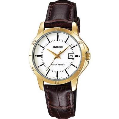 Casio นาฬิกาข้อมือผู้หญิง สายหนัง รุ่น LTP-V004 ของแท้ประกันศูนย์ Casio นาฬิกาข้อมือผู้หญิง สายหนัง รุ่น LTP-V004 ของแท้ประกันศูนย์