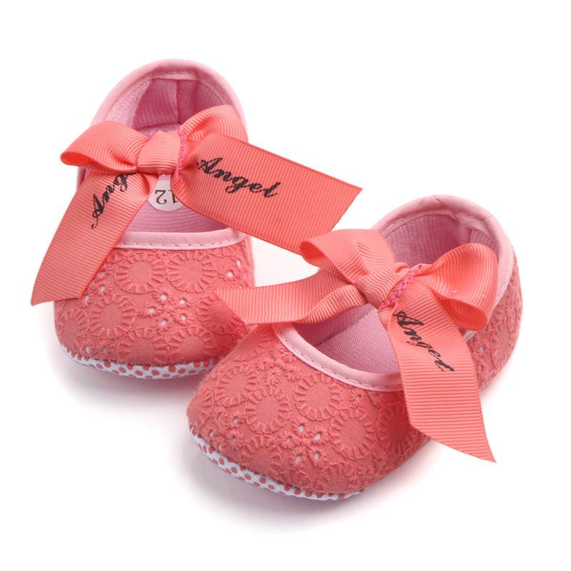 BBS รองเท้าเด็ก รองเท้าเด็กแรกเกิด รองเท้าเด็กผู้หญิง แบบรัดข้อลายAngle