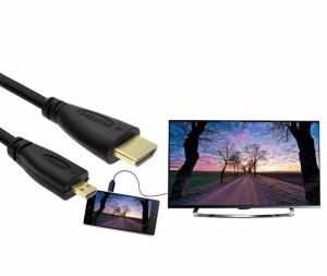 ภาพหน้าปกสินค้าความเร็วสูง30เซนติเมตร50เซนติเมตรV1.4ชายกับชายMIcro HDMIเข้ากับสายHDMI 1080จุด1440จุดสำหรับHDTV PS3 XBOX 3D LCD ที่เกี่ยวข้อง