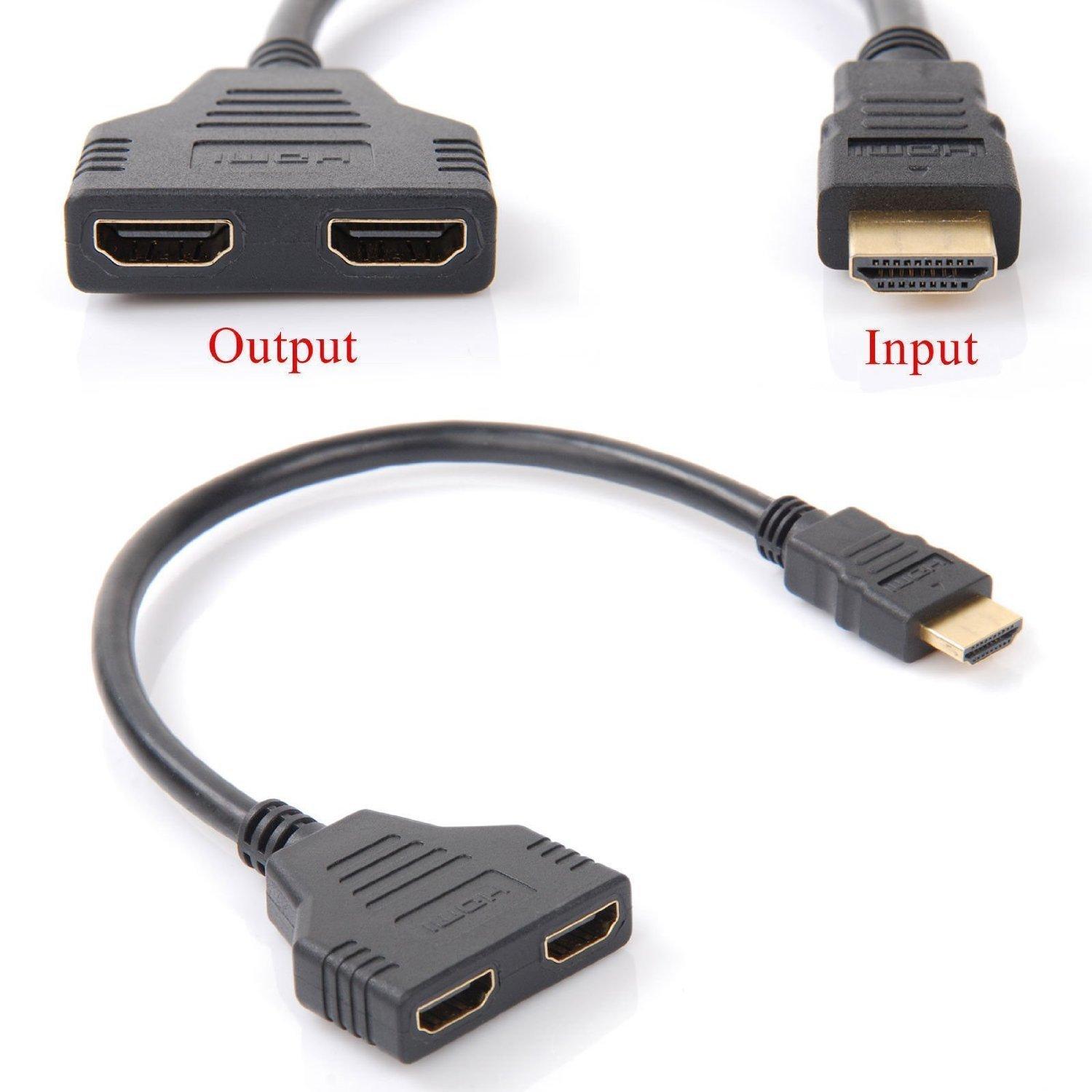 Y HDMI splitter cable 1ออก2จอ FULL HD 1080p