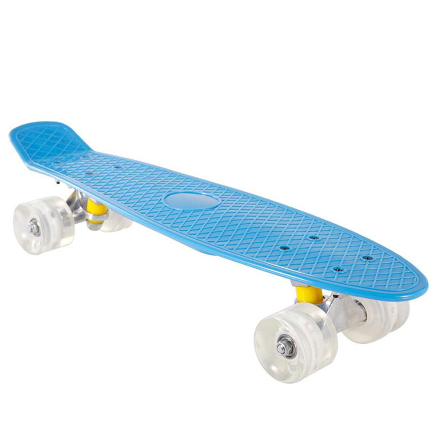 สเก็ตบอร์ด สำหรับผู้เริ่มเล่น สเก็ตบอร์ด Scooter skateboard deck-Blue