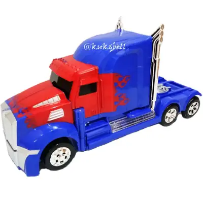 patipan toy รถแปลงร่าง รถแปลงร่าง ออฟติมัส สีน้ำเงินแดง SW-2036