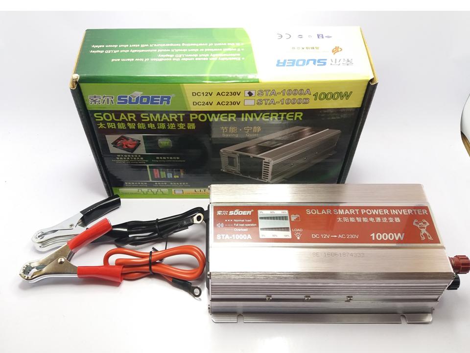 Inverter Modified Sine Wave  1000 w  รุ่น STA 1000A (Suoer )แปลงไฟ DC 12V เป็น AC 220V