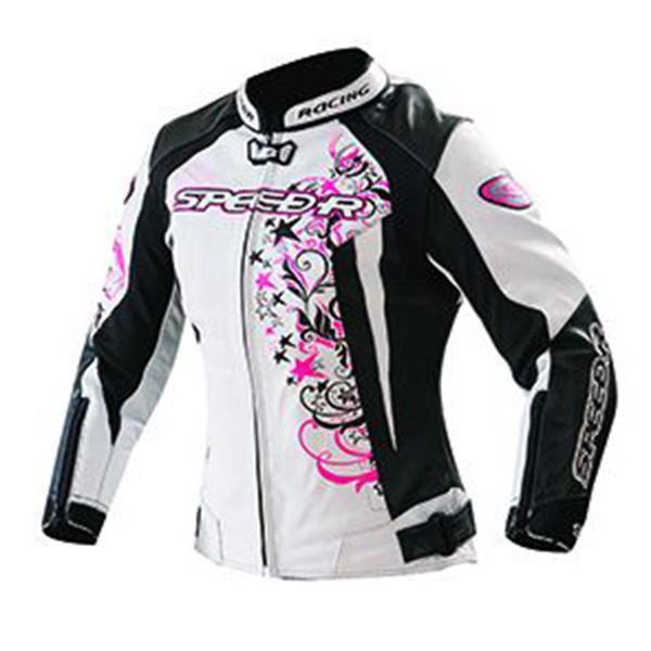 SPEED -R Female's Leather Retro Jacket - JL05 (เสื้อแจ็คเก็ตสำหรับขี่มอเตอร์ไซค์)