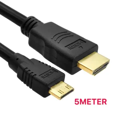 mini HDMI TO HDMI CABLE 5M (BLACK)
