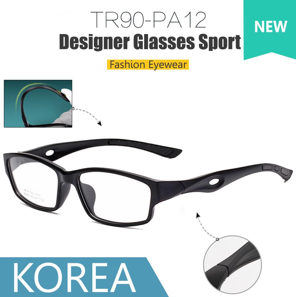 Sport Fashion แว่นตากีฬา รุ่น 18167 ทรงสปอร์ต วัสดุ TR-90 เบาและยืดหยุนได้สูง ขาข้อต่อ ( สำหรับตัดเลนส์ ) กรอบแว่นตา แว่นสายตา แฟชั่น Eyewear Top Glasses