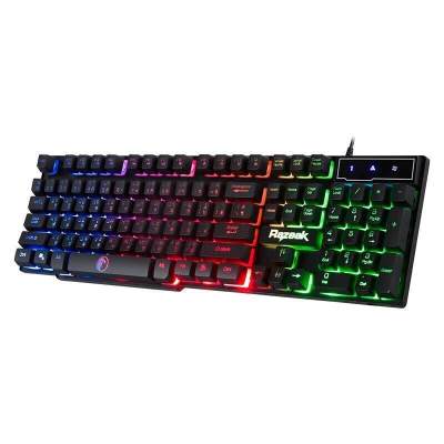 Razeak Backlighted Gaming keyboard รุ่น RK-8165 ไฟ LEDแสดงไฟรูปแบบ Rainbow Razeak Backlighted Gaming keyboard รุ่น RK-8165 ไฟ LEDแสดงไฟรูปแบบ Rainbow