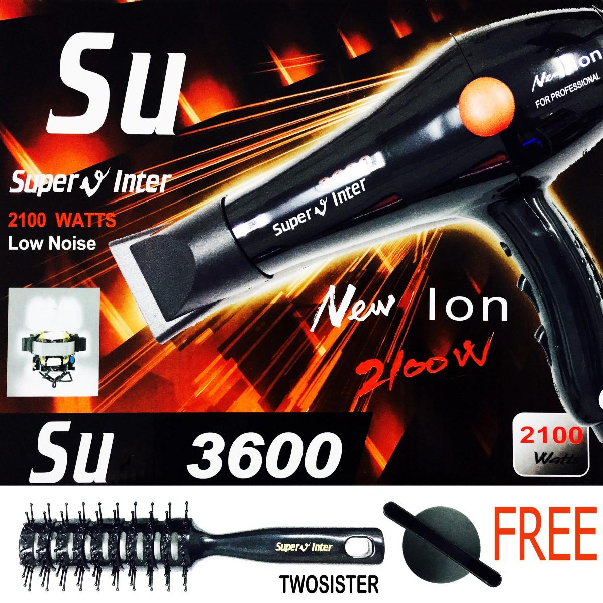 Super V Inter Professional Hair Dryer Twosister ไดร์เป่าผม ซุปเปอร์วี รุ่นSU3600 (2100วัตต์) Super V Inter Professional Hair Dryer Twosister ไดร์เป่าผม ซุปเปอร์วี รุ่นSU3600 (2100วัตต์)