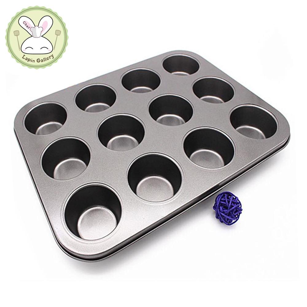 Lapin Cooking Gallery ถาดอบขนมมินิมัฟฟิน 12 หลุม เคลือบ Non-Stick ขนาด 24.5 X 18.5 X 2 ซ.ม By Lapin Cooking Gallery.
