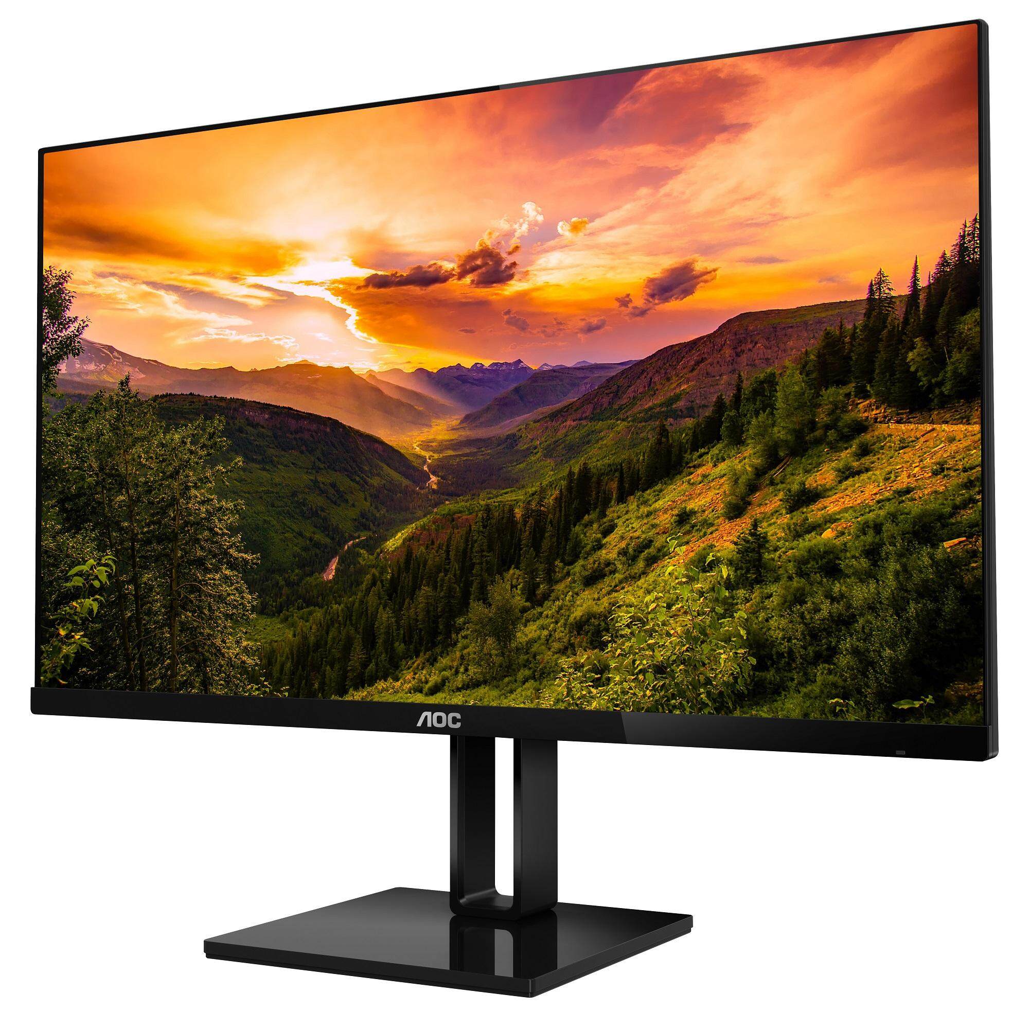 AOC 27V2Q/67 Monitor 27  IPS /1920x1080 @75Hz/ 5 ms/ HDMI/ DP  ( จอคอมพิวเตอร์ , จอคอม , Monitor )