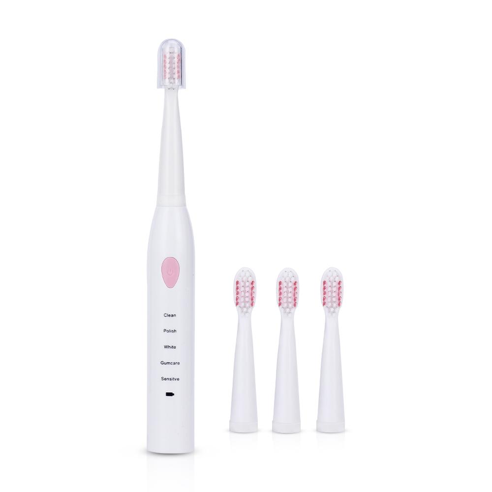  นนทบุรี Electric Toothbrushes Sonic Vibration มีฟังก์ชั่น 5 โหมด แปรงสีฟันไฟฟ้า พร้อมหัวแปรง 4 หัว แปรงสีฟันไฟฟ้าแบบชาร์จได้ ชาร์จ USB