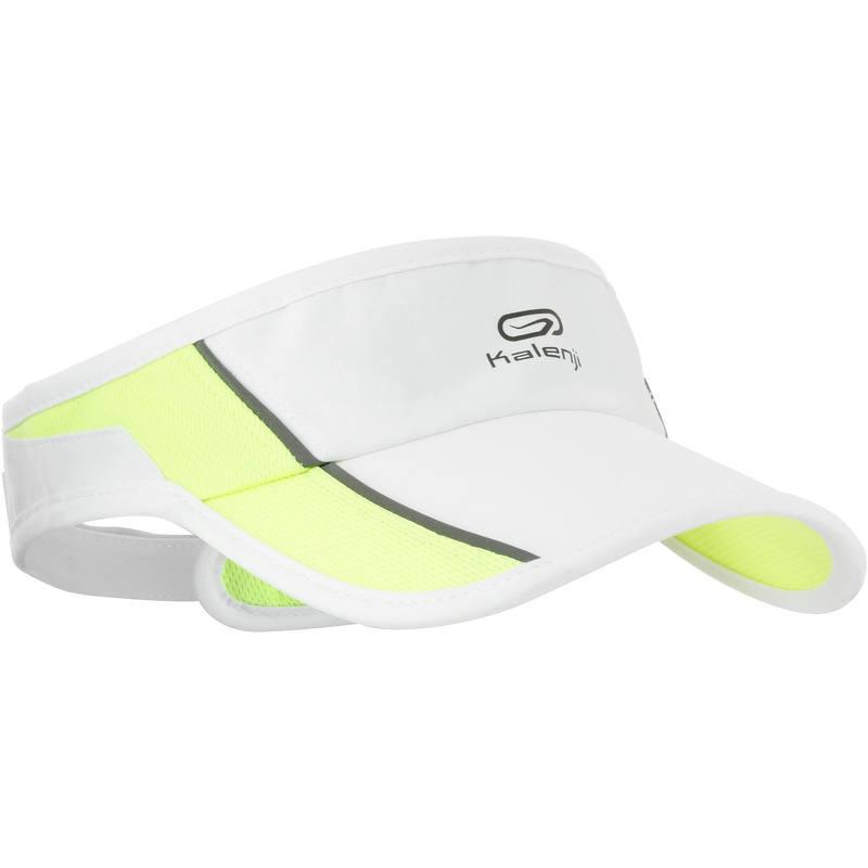 หมวกเปิดศีรษะใส่วิ่ง KALENJI สำหรับการวิ่งในสภาพอากาศอบอุ่น ช่วยปกป้องดวงตาของคุณจากแสงแดดขณะวิ่งท่ามกลางแดดจ้า