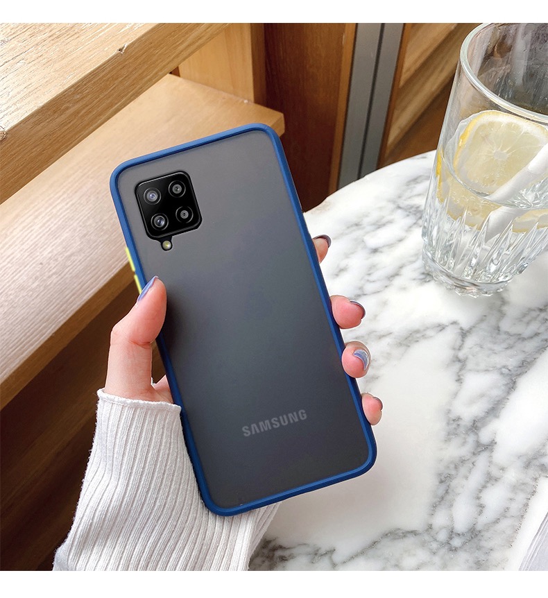[ส่งจากไทย] Case Samsung A12 เคสโทรศัพท์ ซัมซุง เคสกันกระแทก ขอบสีหลังขุ่น เคส Samsung galaxy A12