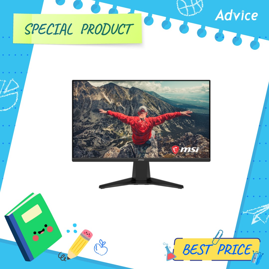 Monitor 23.8'' Msi Mag 245F X24 (Ips, Hdmi, Dp) 240Hz: A0177221 ราคา 3,780 บาท*ส่งฟรี