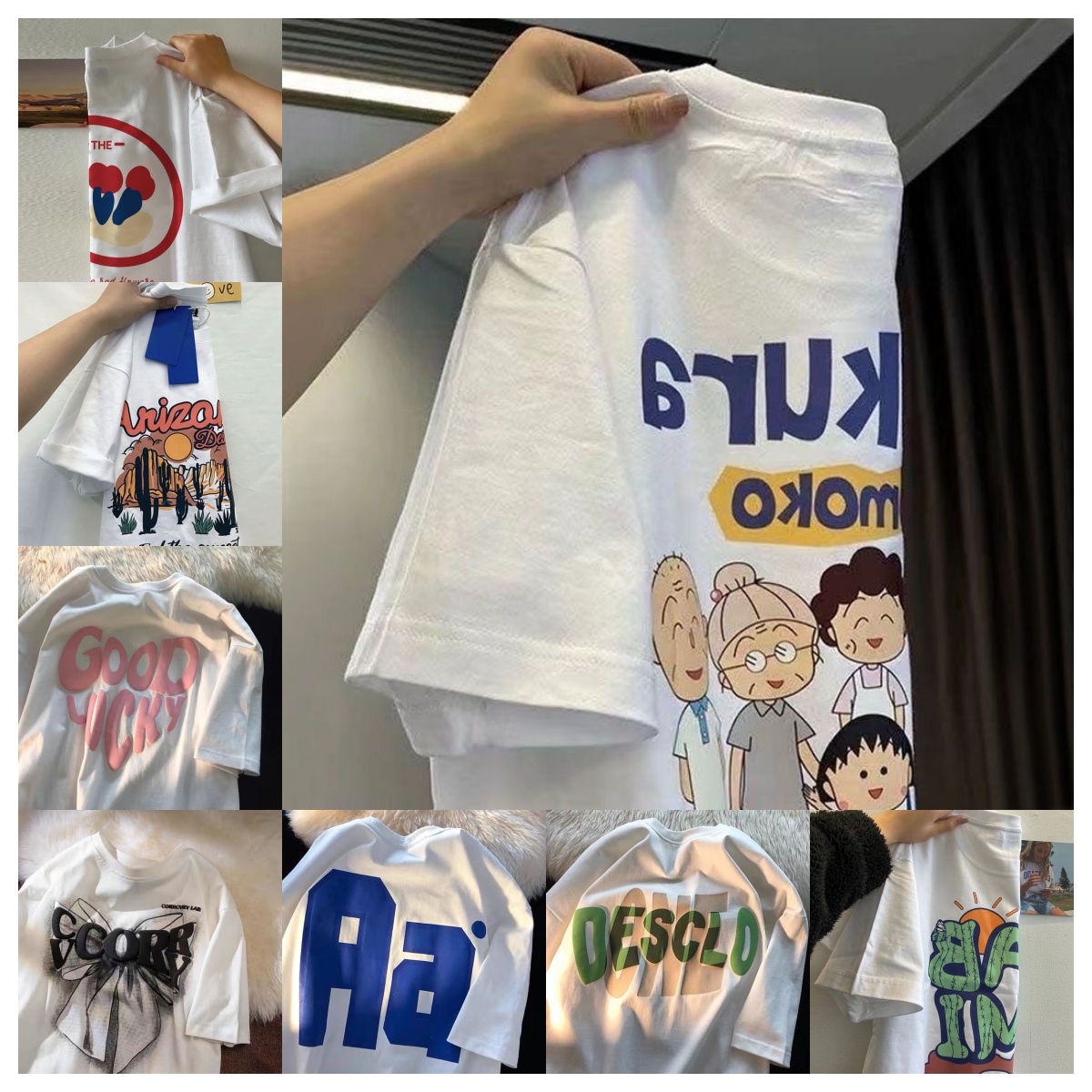 เสื้อยืดแขนสั้น เสื้อยืดแขนสั้นชายและหญิง เสื้อแขนสั้น เสื้อยืดครอป ราคา 88 บาท*ส่งฟรี