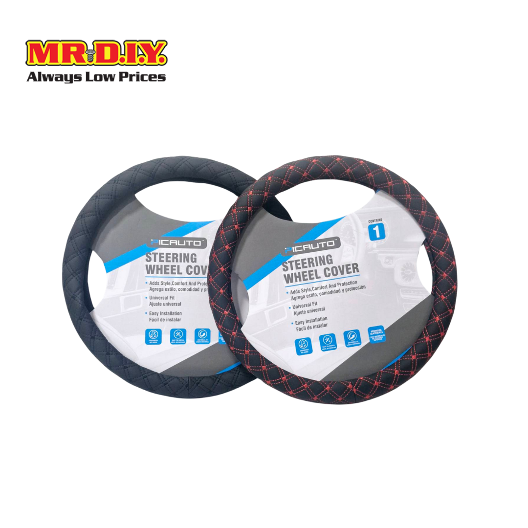 PICAUTO ปลอกหนังหุ้มพวงมาลัยรถยนต์ ขนาด 38 ซม. ราคา 183 บาท*ส่งฟรี