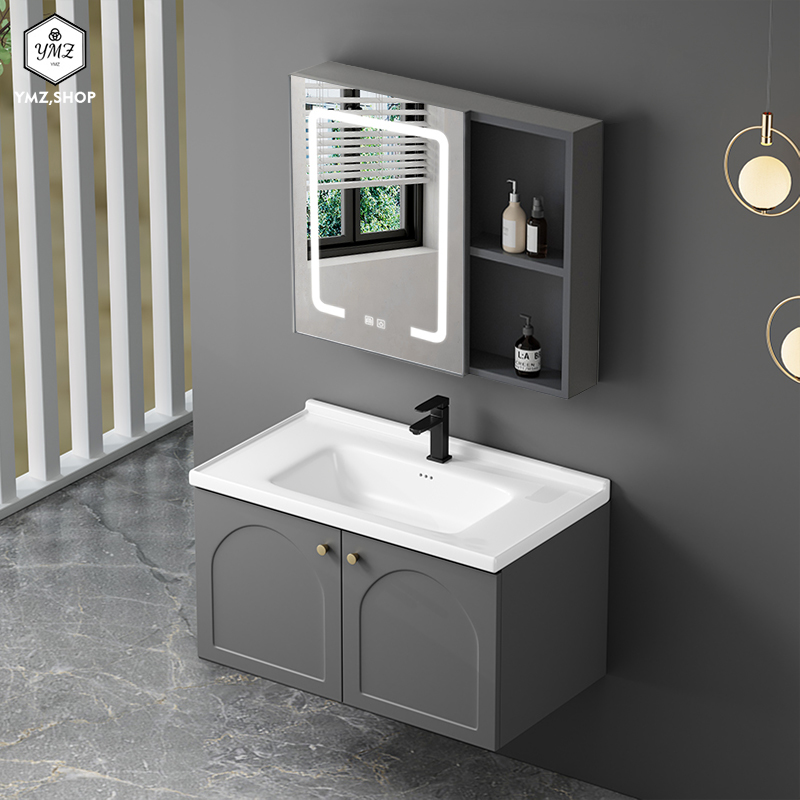 ตู้ห้องน้ําพรีเมี่ยมสไตล์ฝรั่งเศส ตู้ห้องน้ําอลูมิเนียม ตู้อ่างล้างหน้า อ่างเซรามิก ตู้อ่างล้างจาน ตู้กระจกห้องน้ํา ตู้กระจกอัจฉริยะในห้องน้ํา ราคา 1,125 บาท*ส่งฟรี