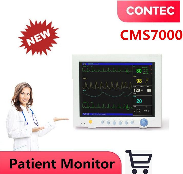 รูปสินค้า CONTEC CMS7000 ICU Patient Monitor ECG, RESP, SpO2, PR, NIBP+dual-channel TEMP