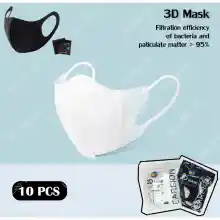 ภาพขนาดย่อสินค้า3D mask แมส หน้ากากอนามัยป้องกันแบคทีเรีย ทรงกระชับหน้า