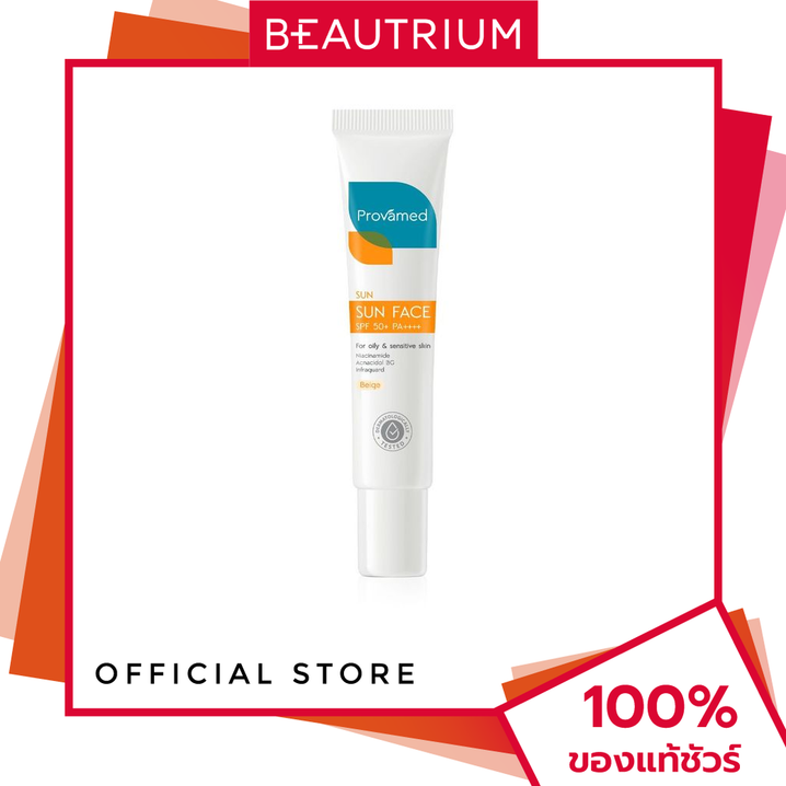 Provamed Sun Spf50+ Pa++++ Beige Sunscreen Cream 15g Beautrium Beautrium Provamed