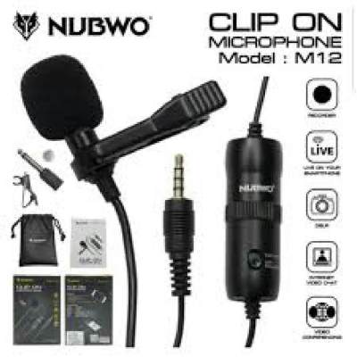 Nubwo M11ไมโครโฟน มือถือ live สดได้ Clip on microphone Black