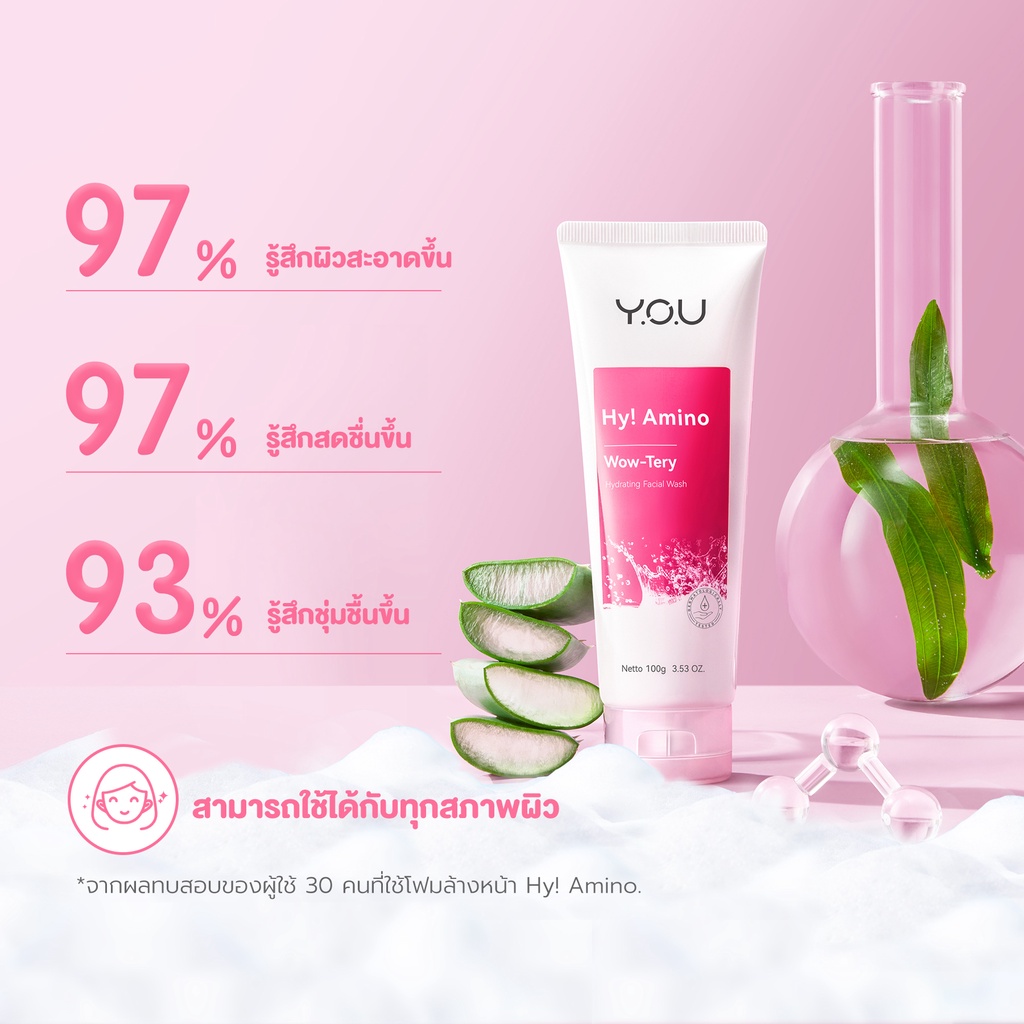 YOU Hy! Amino Wow-Tery Hydrating Facial Wash 01299ab0618096845ef669fa76724f49