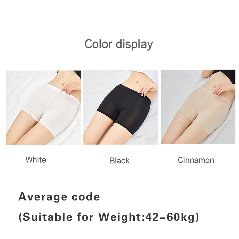 คำอธิบายเพิ่มเติมเกี่ยวกับ T&T กางเกงสำหรับสตรี,Anti-Glare ลูกไม้บางขนาดใหญ่อ้วนความปลอดภัยกางเกง