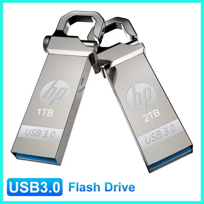 แฟลชไดรฟ์ USB 3.0 1TB 2TB ความเร็วสูง ขนาดเล็ก แบบพกพา สําหรับ HP USB3.0​​ แฟลชไดรฟ์ USB 1TB 2TB โลหะ กันน้ํา สําหรับรถยนต์ ราคา 79 บาท*ส่งฟรี