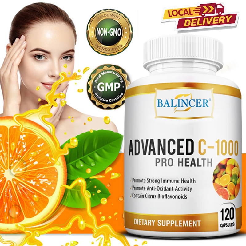BALINCER Vitamin C Supplement, Immune System Support, Helps with Collagen Production, Supports Skin Health ราคา 152 บาท*ส่งฟรี