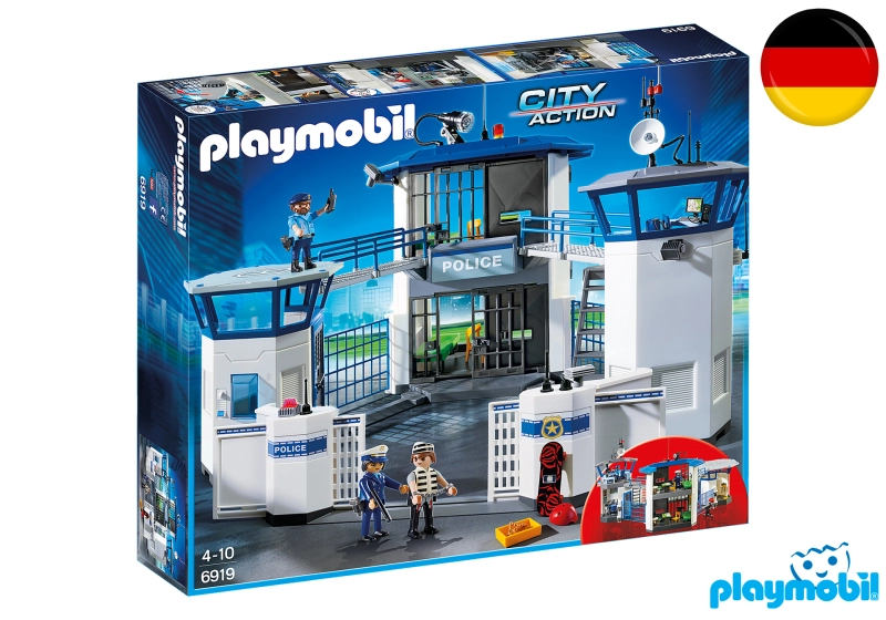 ภาพหน้าปกสินค้าPlaymobil 6919 City Action Police Headquarters with Prison Figure เพลย์โมบิล ซิตี้แอคชั่น สำนักงานตำรวจ และเรือนจำ จากร้าน Playmobil บน Lazada