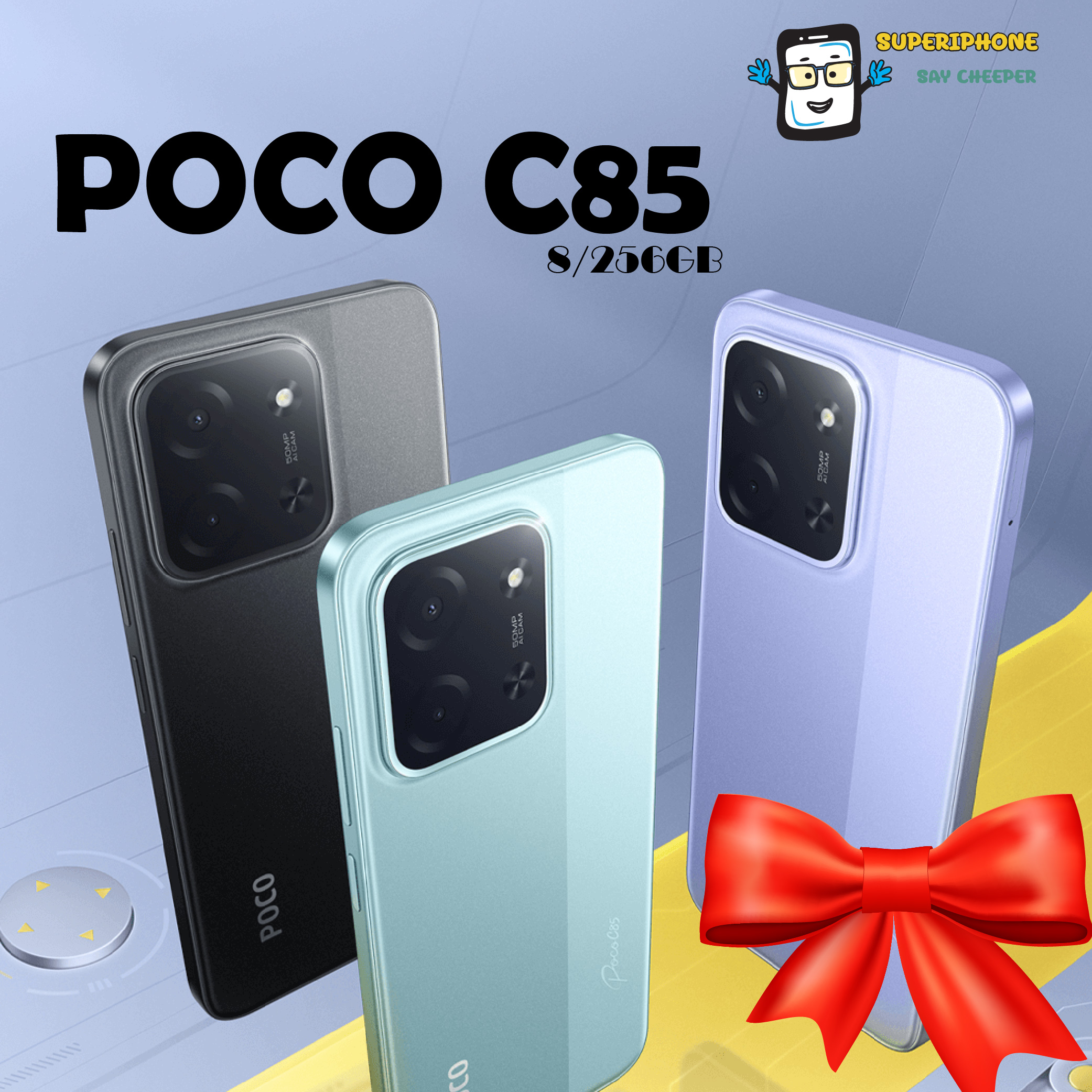 Poco C85 (8/256Gb) 6.9-Inch Screen, 6000Mah Battery ราคา 3,730 บาท*ส่งฟรี